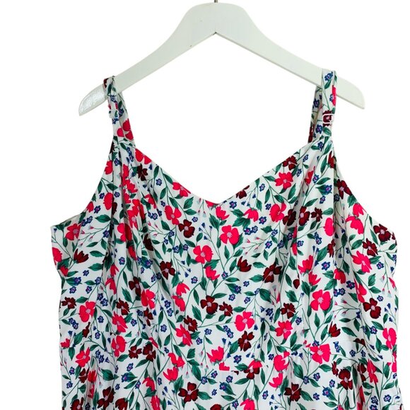 Old Navy White Floral print sleeveless Dress full figure SZ XXL tall Old Navy - Picture 13 of 15
